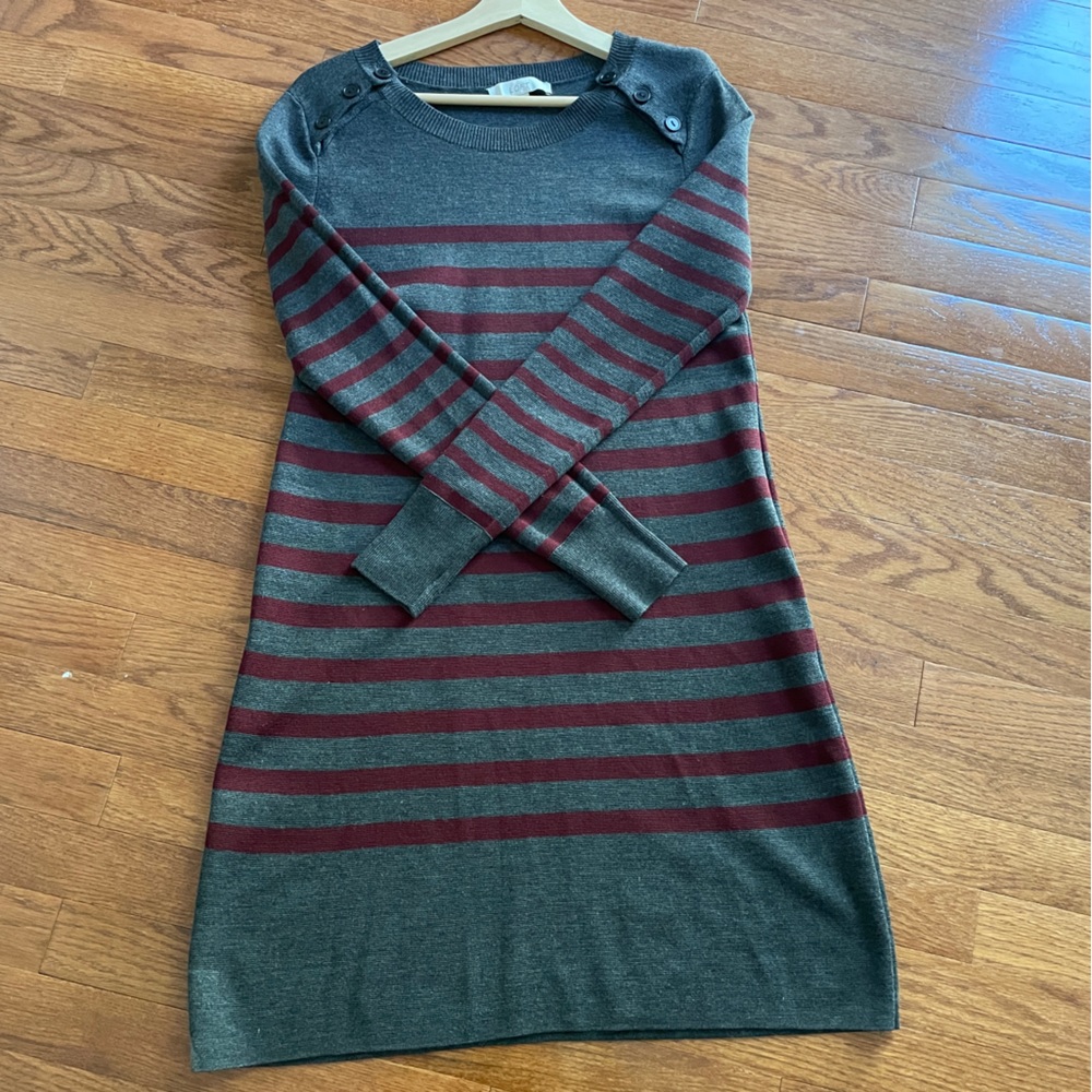 Striped LOFT sweater dress